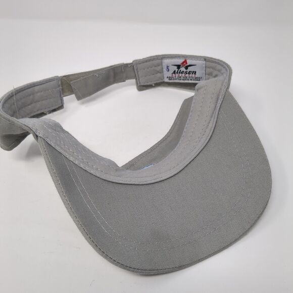 Letter H Strapback Golf Sun Visor Hat Gray One Size Adjustable Alleson Athletic - Picture 7 of 9